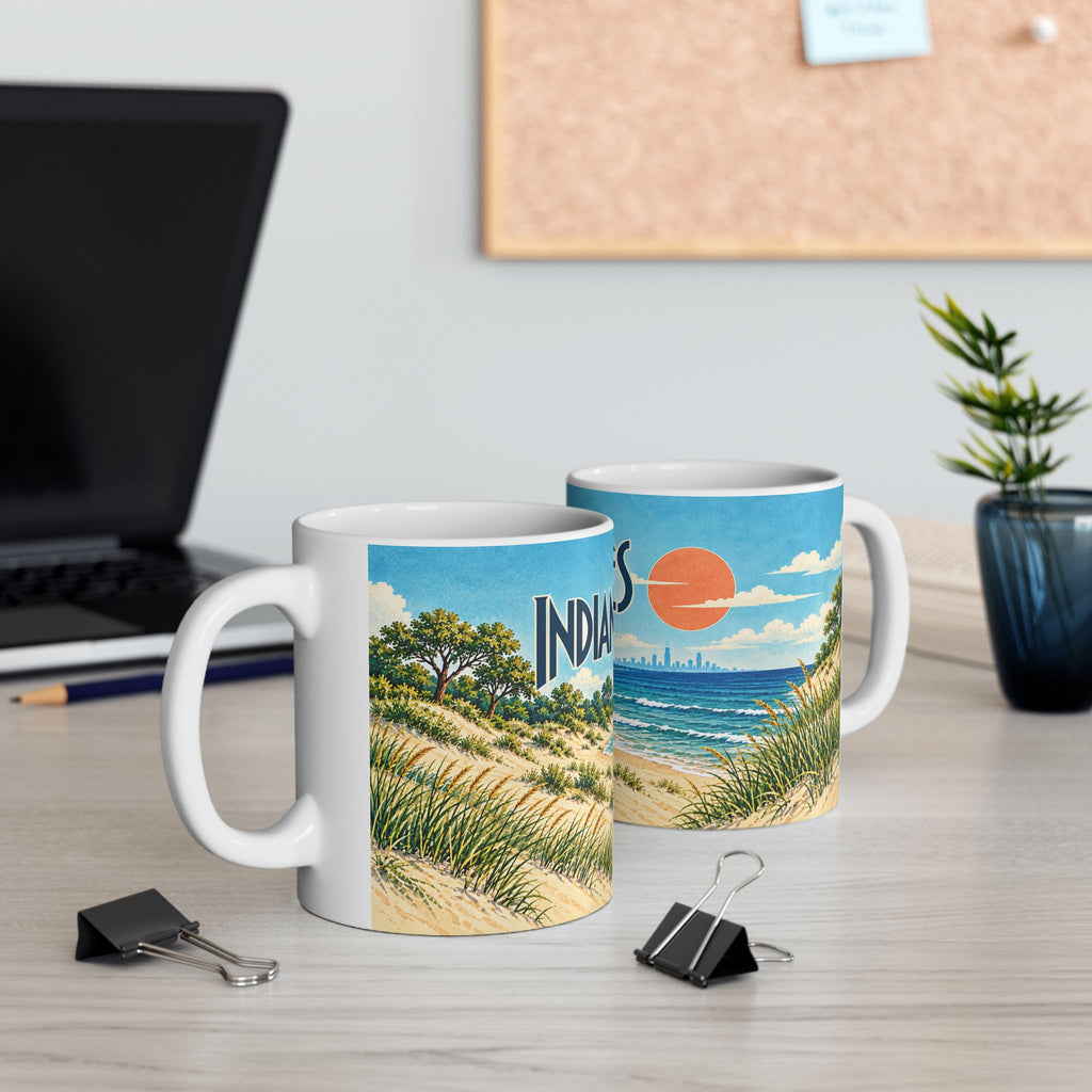 Indiana Dunes Lakefront Wrap Mug