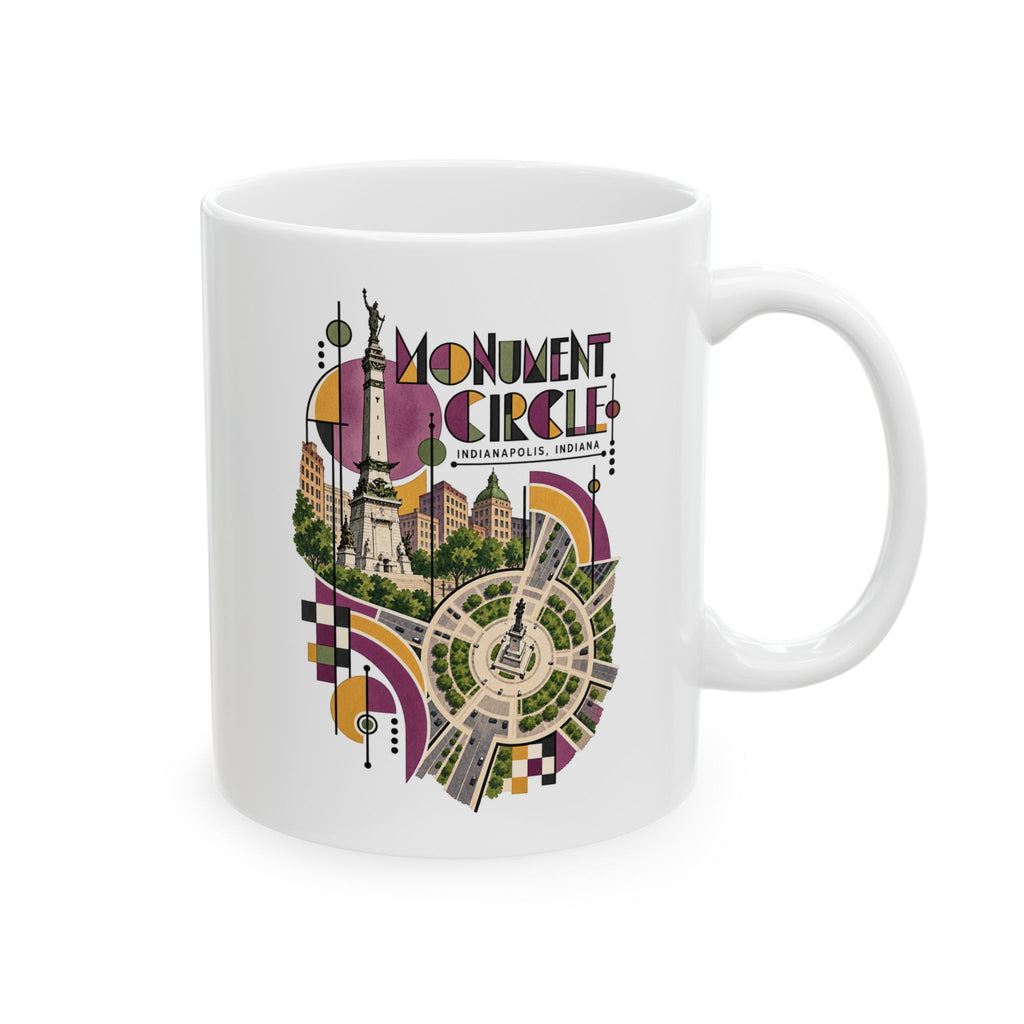 Indianapolis Monument Circle View Mug | Indiana City Souvenir