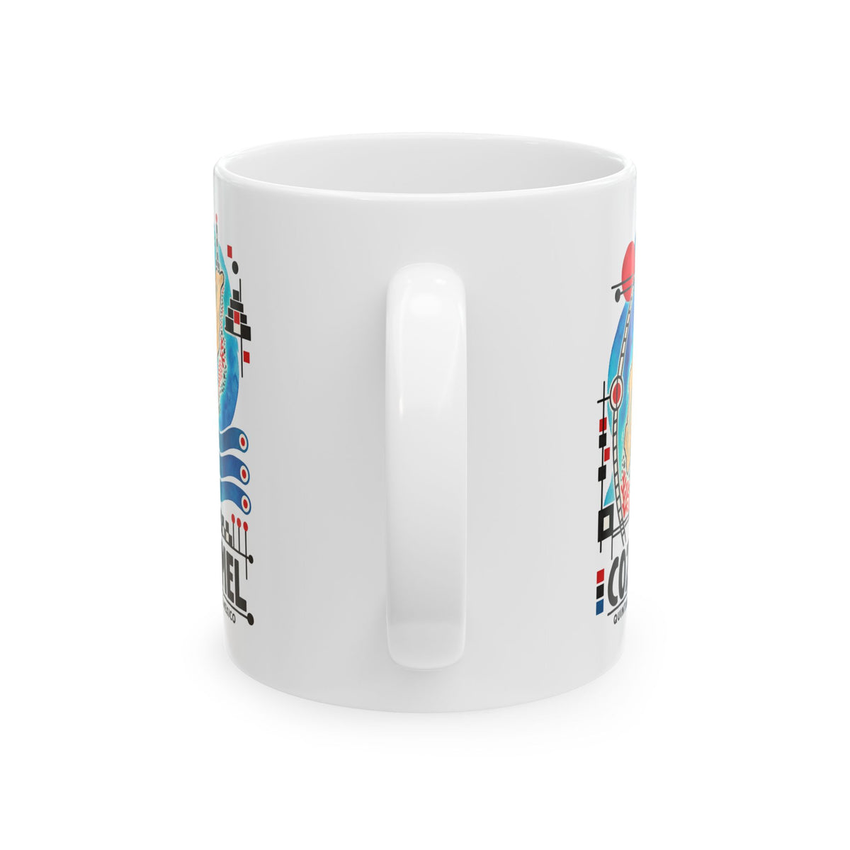 Cozumel Island Art Ceramic Coffee Mug | Mexico Souvenir