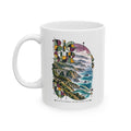 Big Sur Modernist Art Ceramic Coffee Mug | California Coast Souvenir