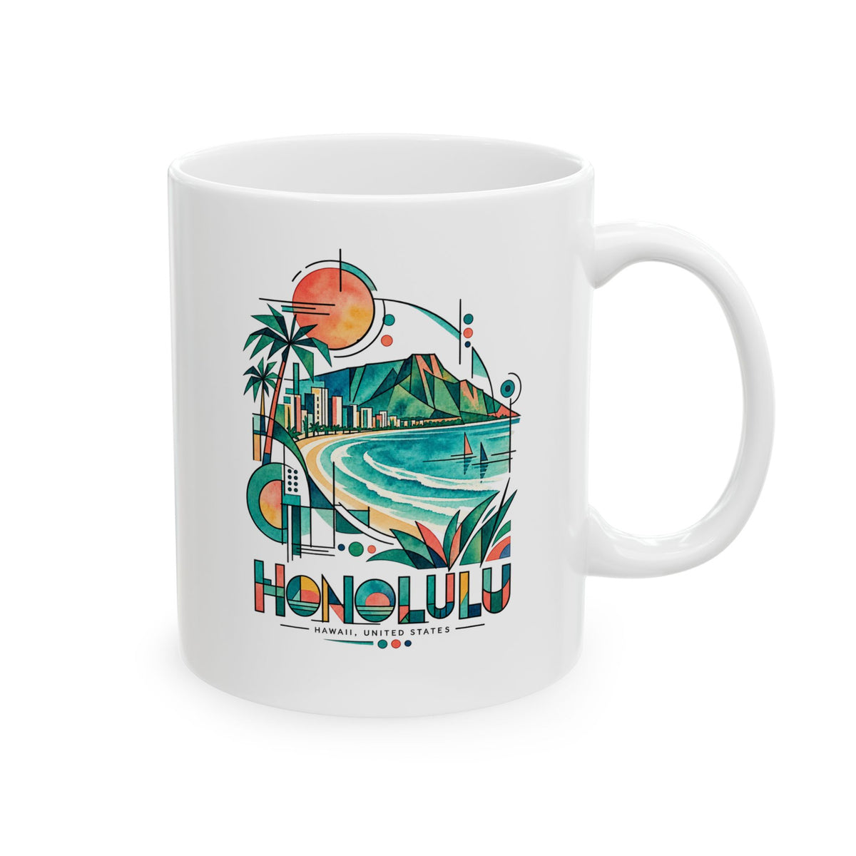 Honolulu Aloha Morning Mug
