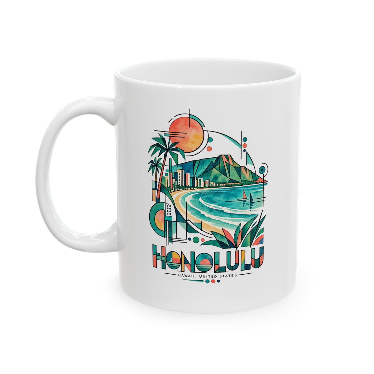 Honolulu Aloha Morning Mug
