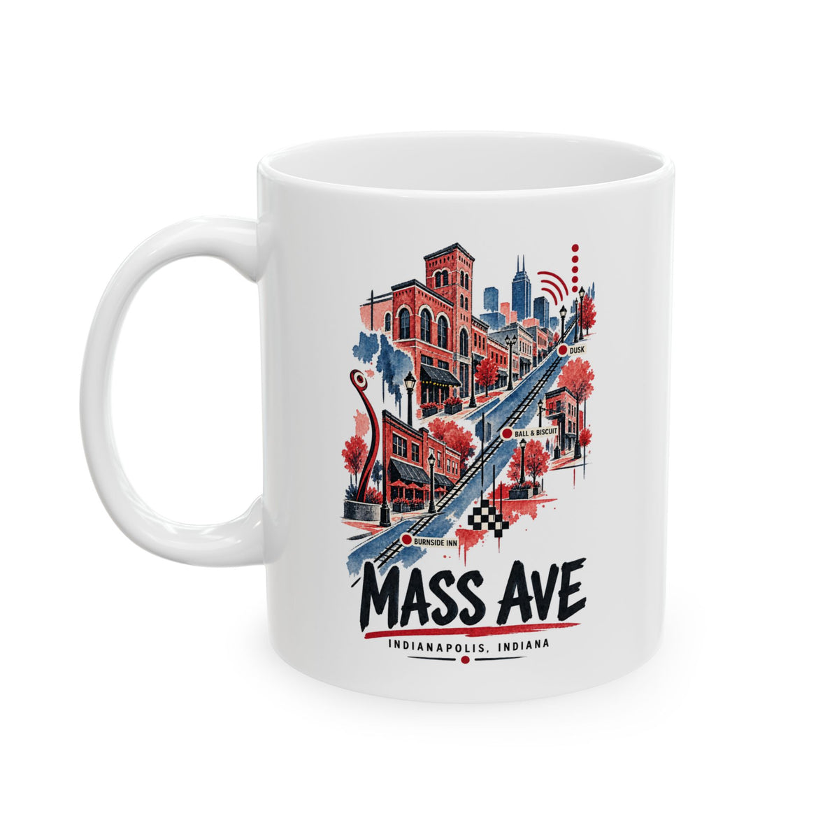 Mass Ave Indianapolis Mug