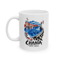 Chania Harbor Art Ceramic Coffee Mug | Crete Greece Souvenir