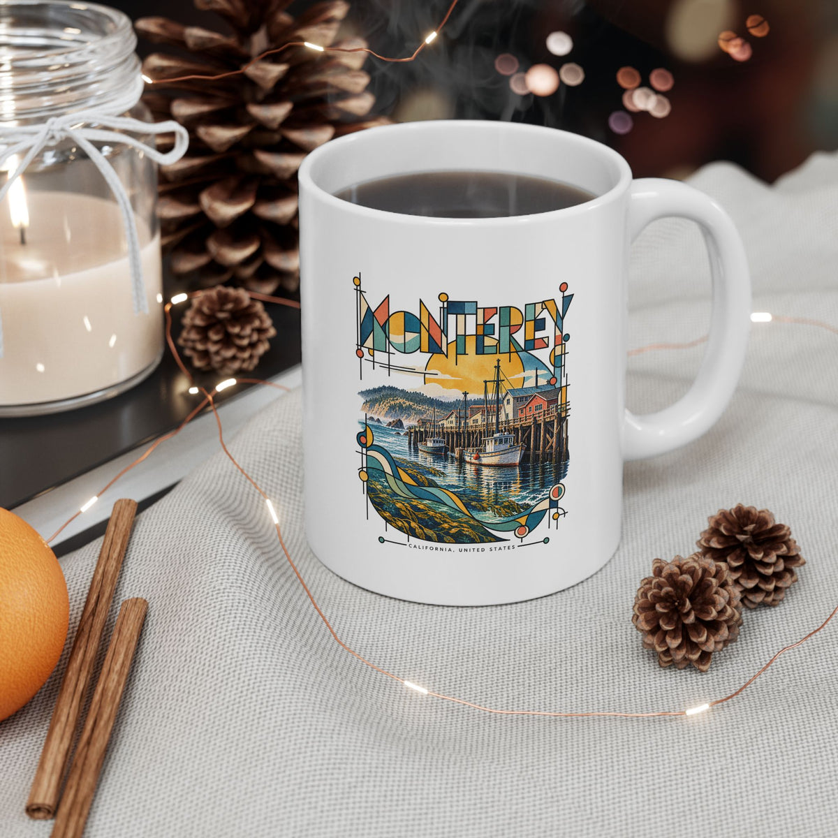 Monterey Harbor Daydream Mug
