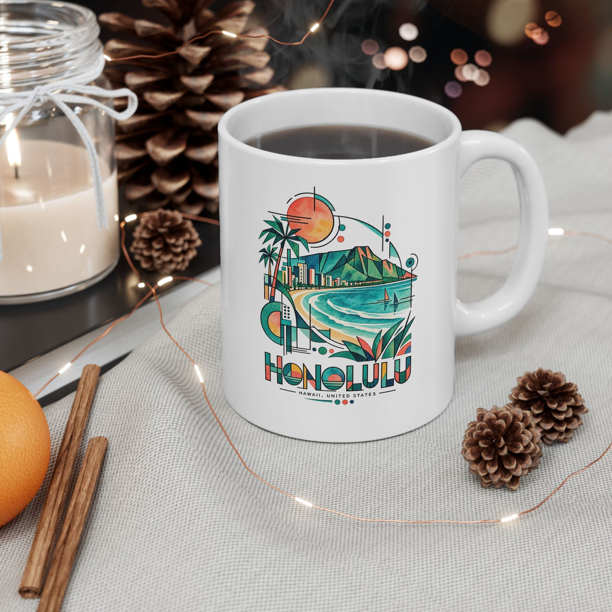 Honolulu Aloha Morning Mug