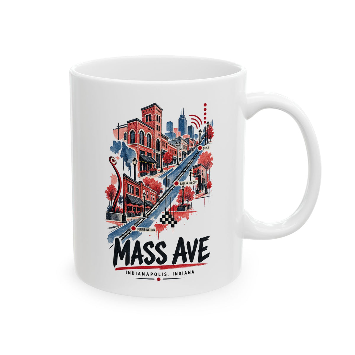 Mass Ave Indianapolis Mug