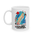 Cozumel Island Art Ceramic Coffee Mug | Mexico Souvenir