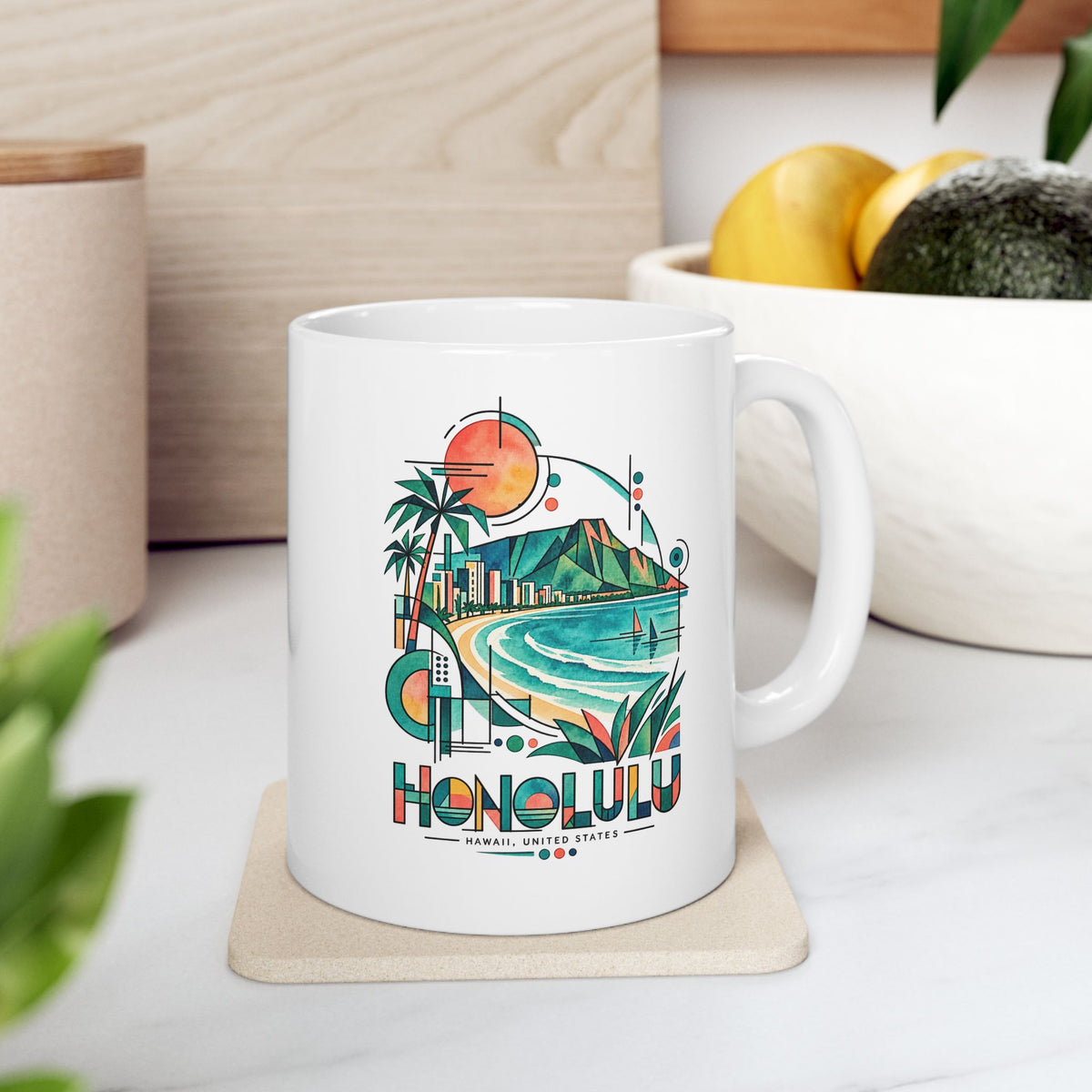 Honolulu Aloha Morning Mug
